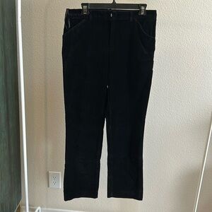 Lauren Ralph Lauren Black Velvet Pants Sz 10